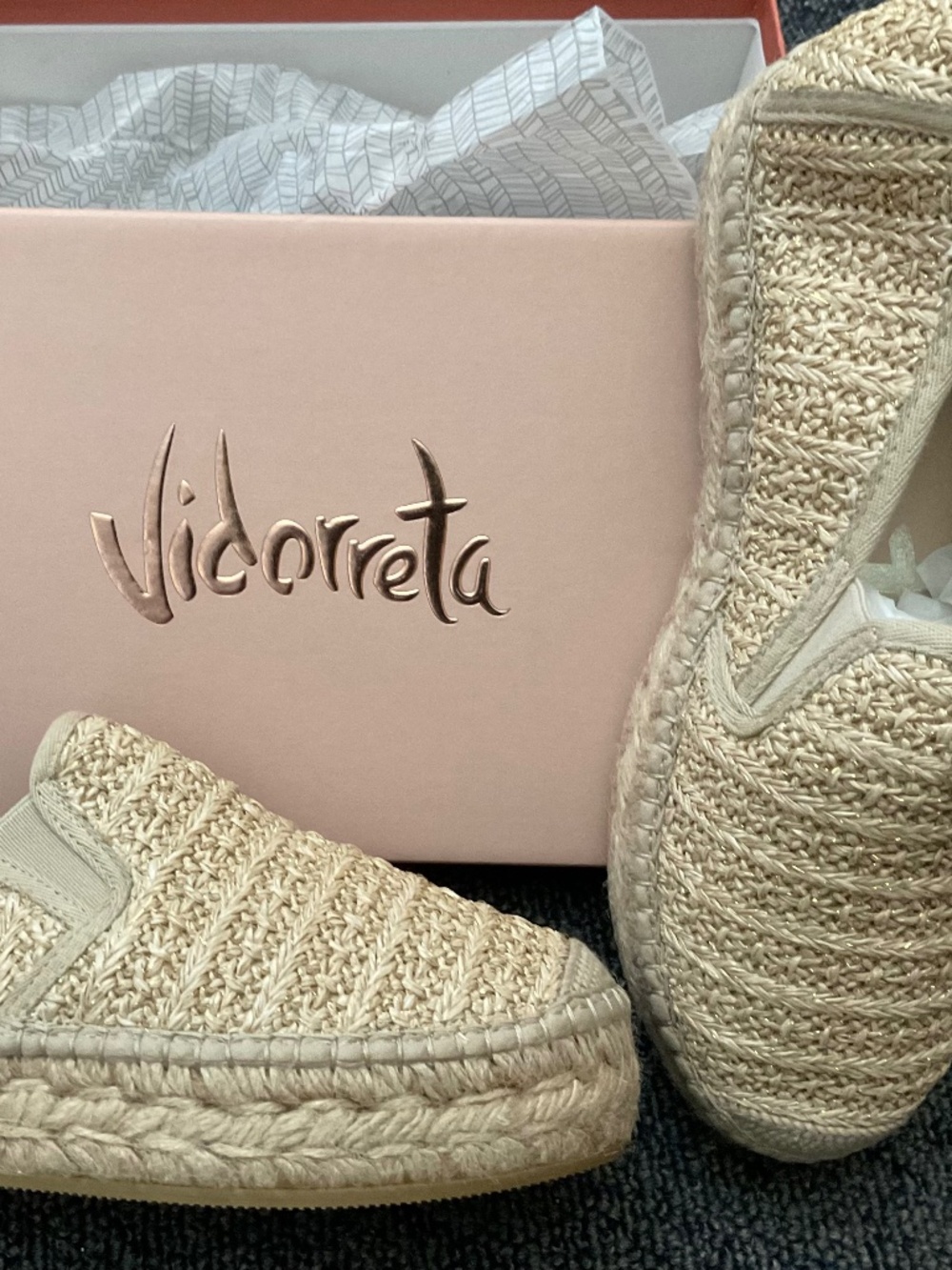 VIDORRETA RAFFIA 39/9 PLATFORM ESPADRILLES